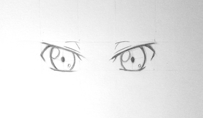 Manga Augen zeichnen 6