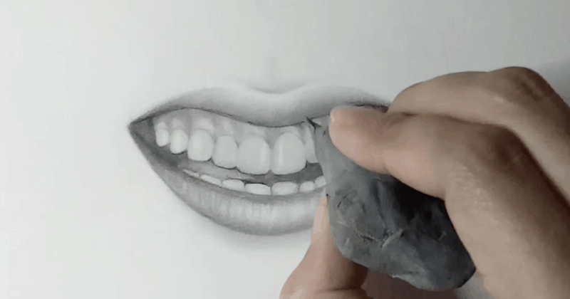 Lächeln mit Zähnen zeichnen 14