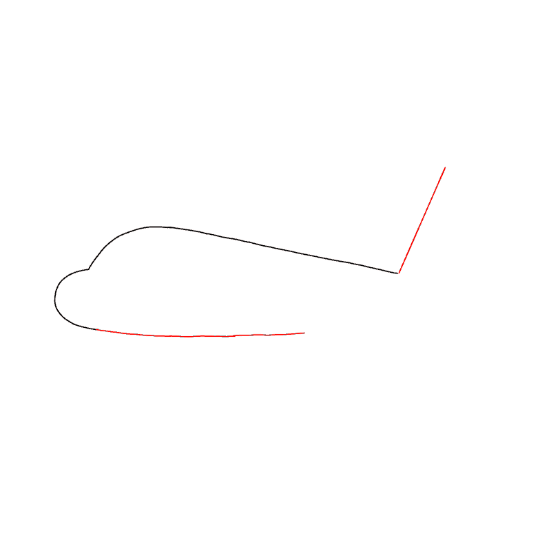 Flugzeug zeichnen Schritt 5