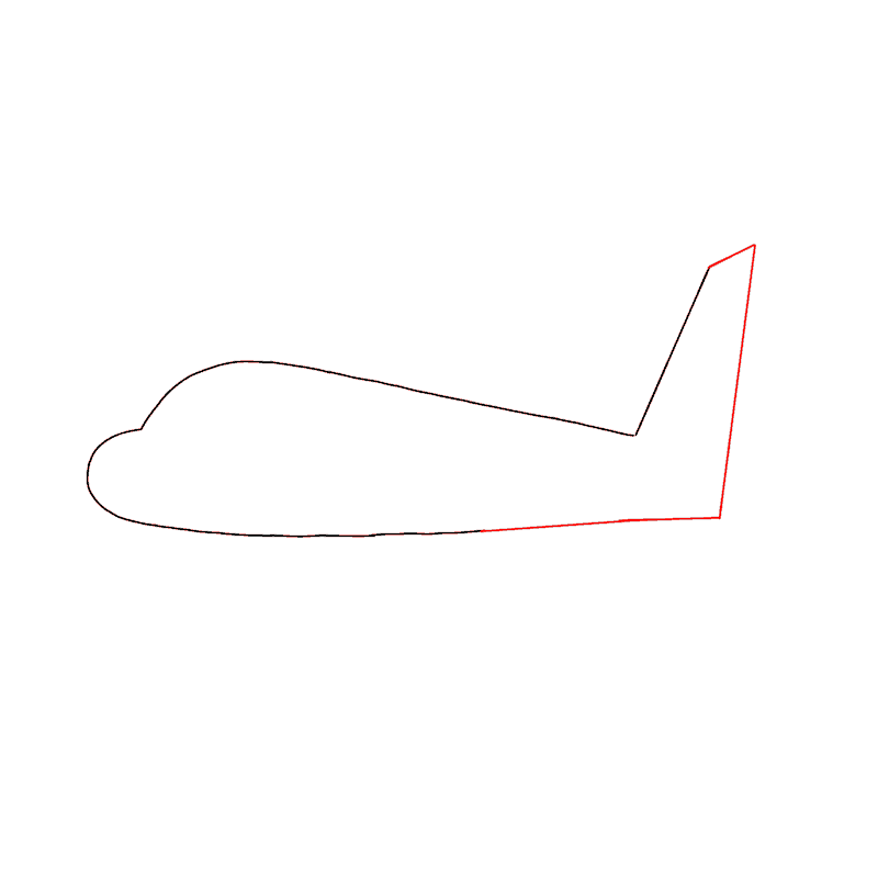 Flugzeug zeichnen Schritt 6