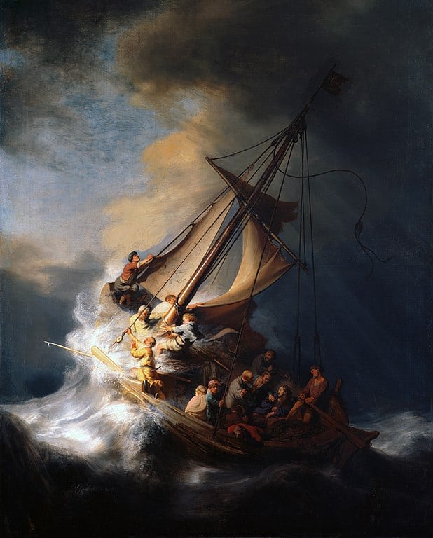 Christus im Sturm auf dem See Genezareth