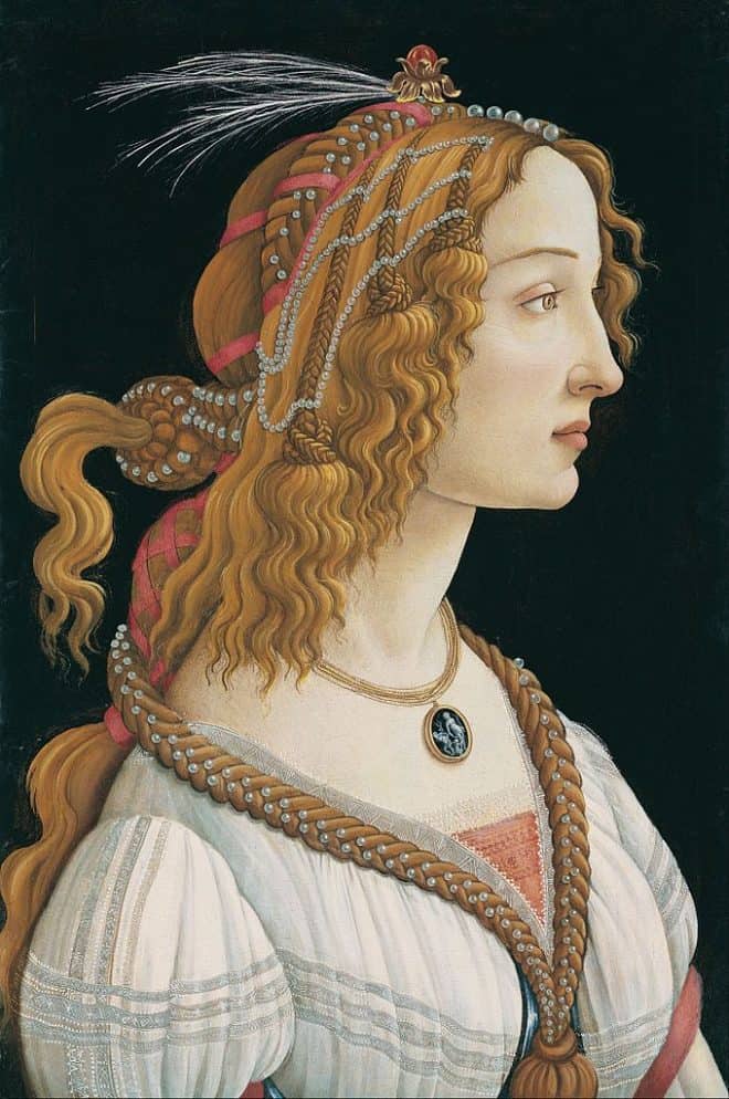 Porträt einer jungen Frau Botticelli