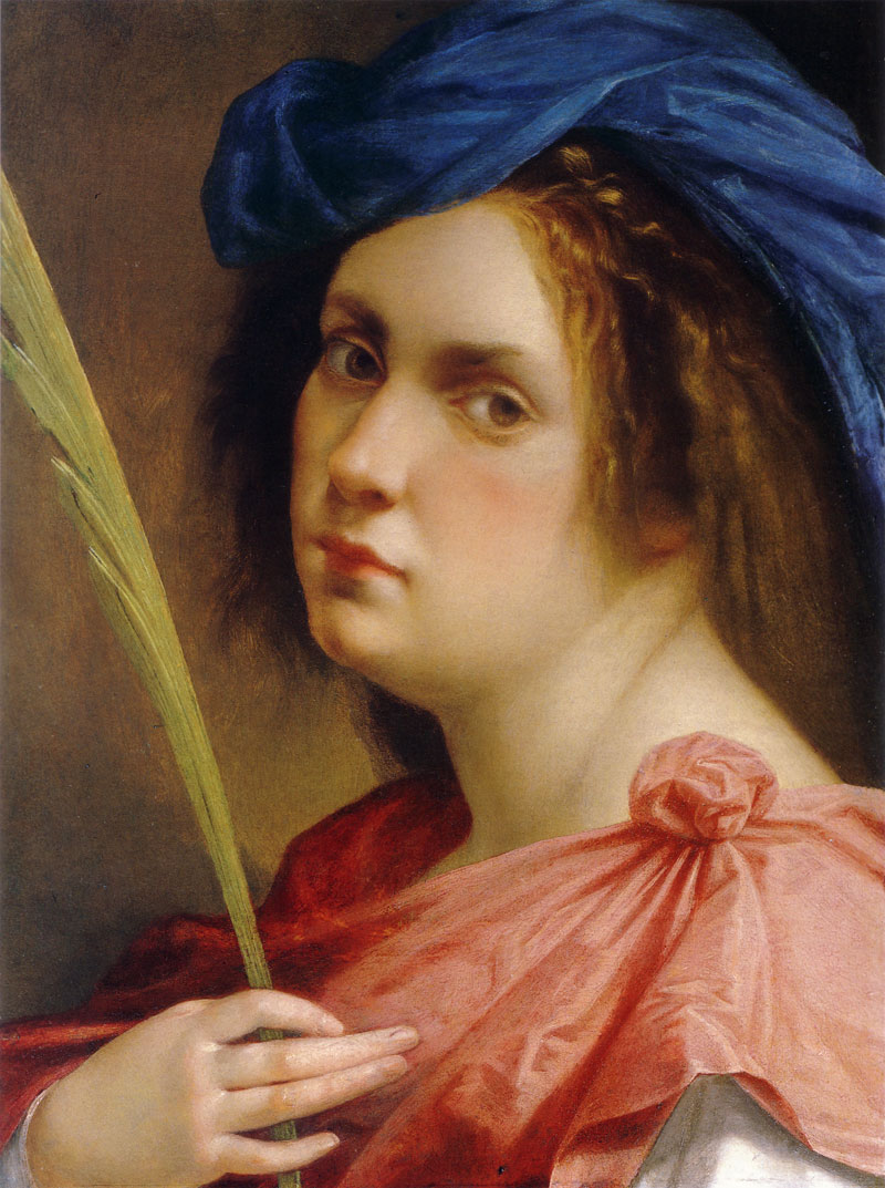 Artemisia Gentileschi, Selbstportrait als Märtyrerin, ca. 1615