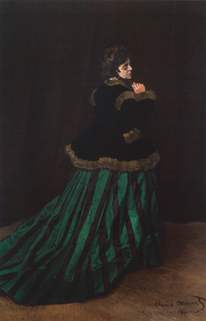 Claude Monet, Camille im grünen Kleid, 1866