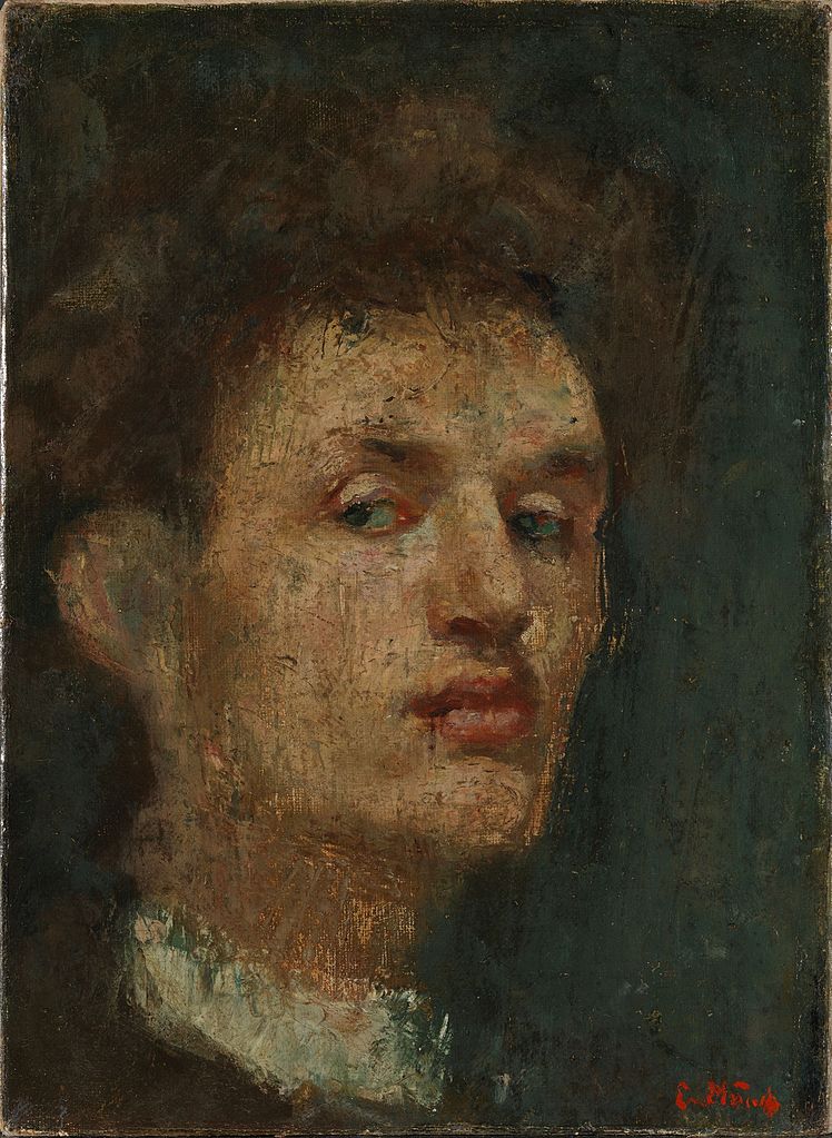Edvard Munch, Selbstporträt, 1886