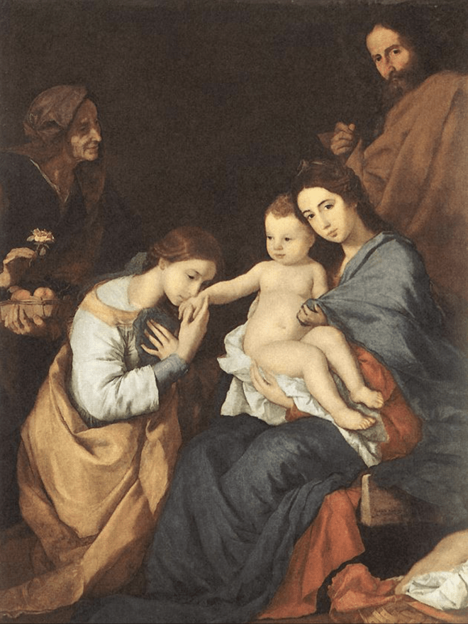 Die heilige Familie mit der heiligen Katharina