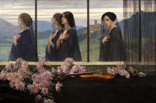 Edward Okuń, Four Strings of a Violin, 1914, The University of Arizona Museum of Art, Arizona