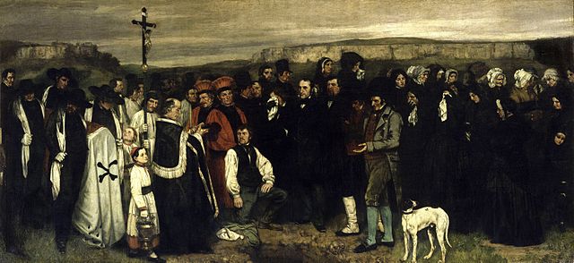 Ein-Begräbnis-in-Ornans-Courbet