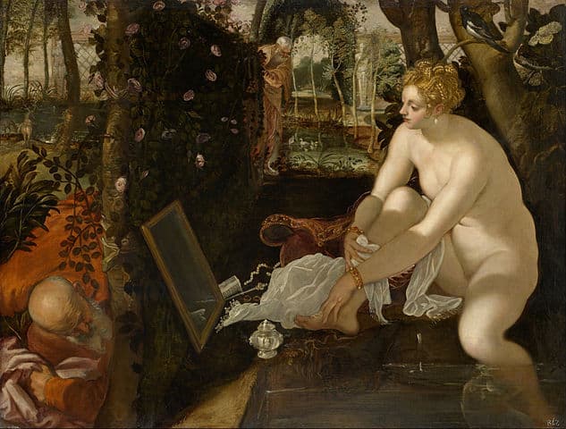 Jacopo Tintoretto, Susanna im Bade, 1555/1556