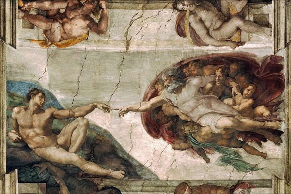 Die Erschaffung Adams Michelangelo