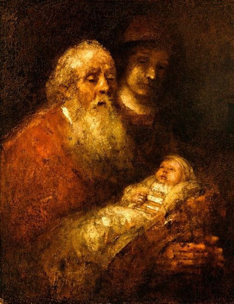 Simeon mit dem Christuskind im Tempel