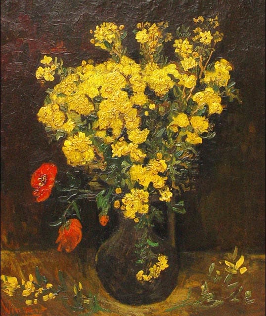 Van Gogh Vase mit Pechnelken