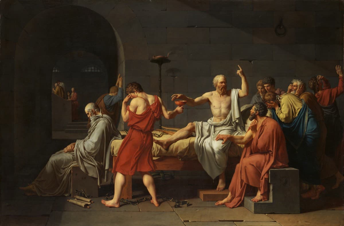 Der Tod des Sokrates Gemälde