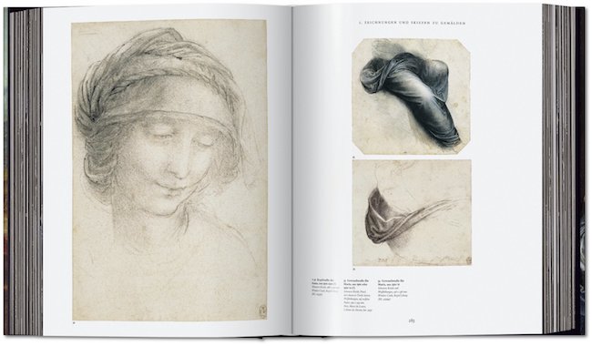 Faltenwurf Leonardo da Vinci Buch Taschen