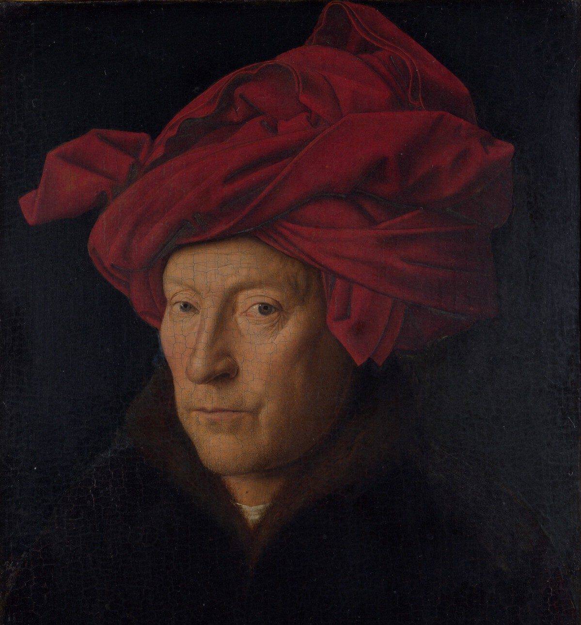 Mann mit rotem Turban