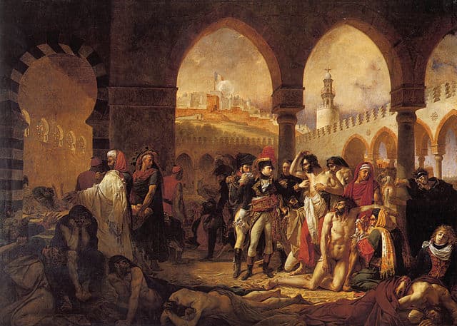 Antoine-Jean Gros, Bonaparte bei den Pestkranken von Jaffa, 1804v