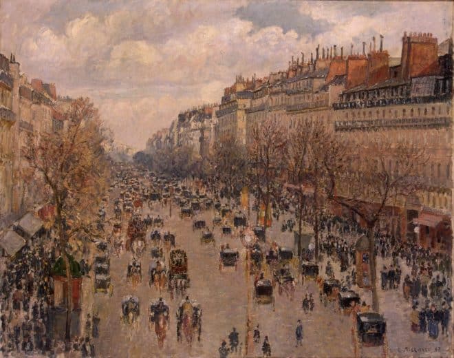 Camille Pissarro, Boulevard Montmartre à Paris,