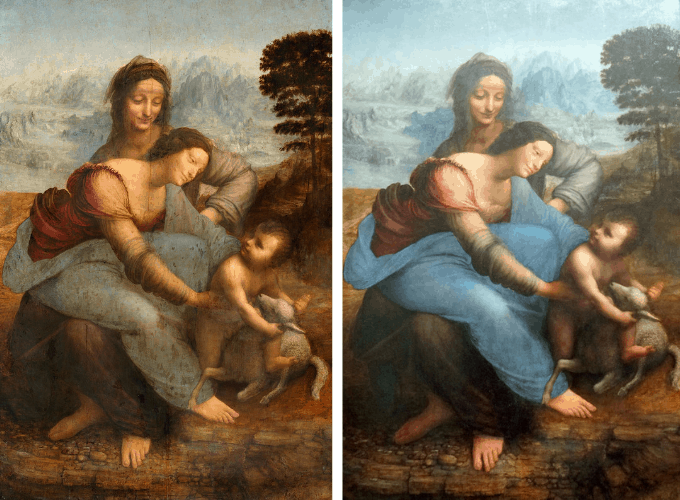 Leonardo da Vinci, Anna selbdritt, ca. 1510–1513