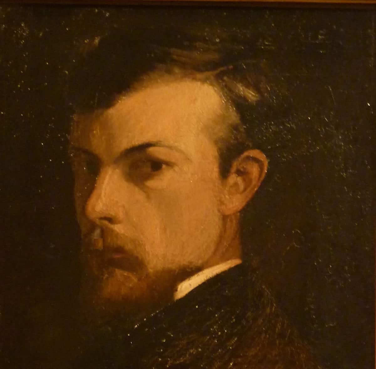 Odilon Redon, Selbstporträt, 1867