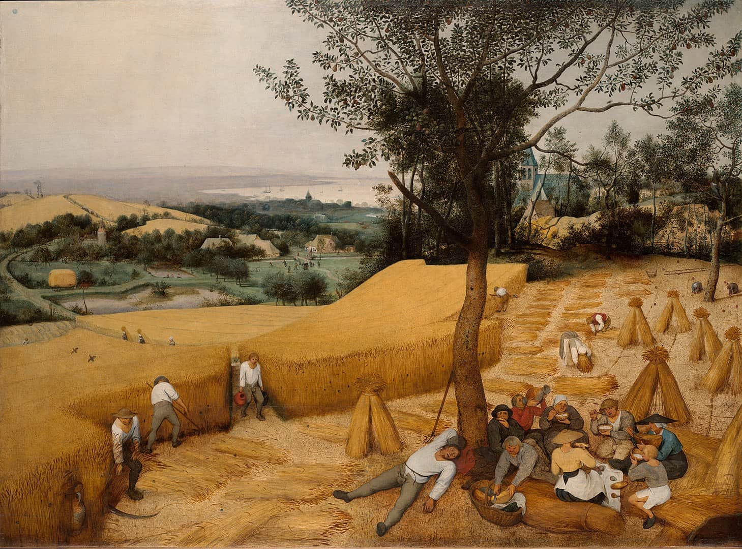 Pieter Bruegel der Ältere, Die Kornernte, 1565