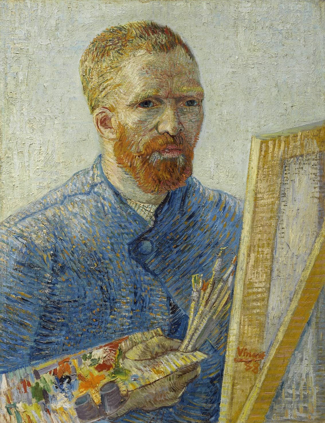 Vincent van Gogh, Selbstporträt als ein Maler, 1887 - 1888