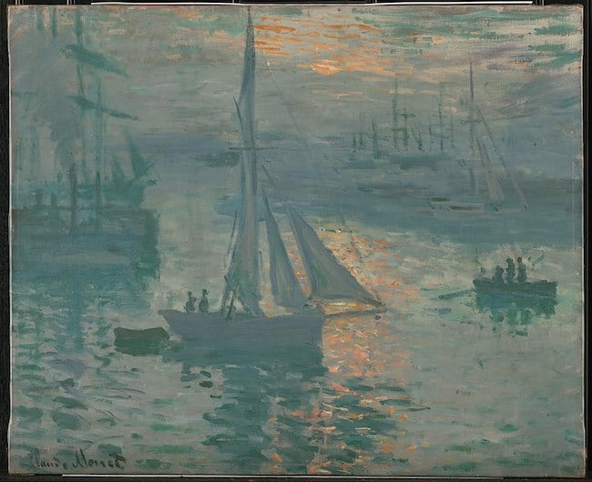 Claude Monet, Sunrise Marine, 1873