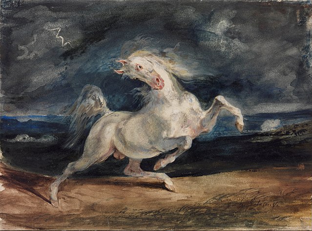 Pferd in der Kunst Delacroix