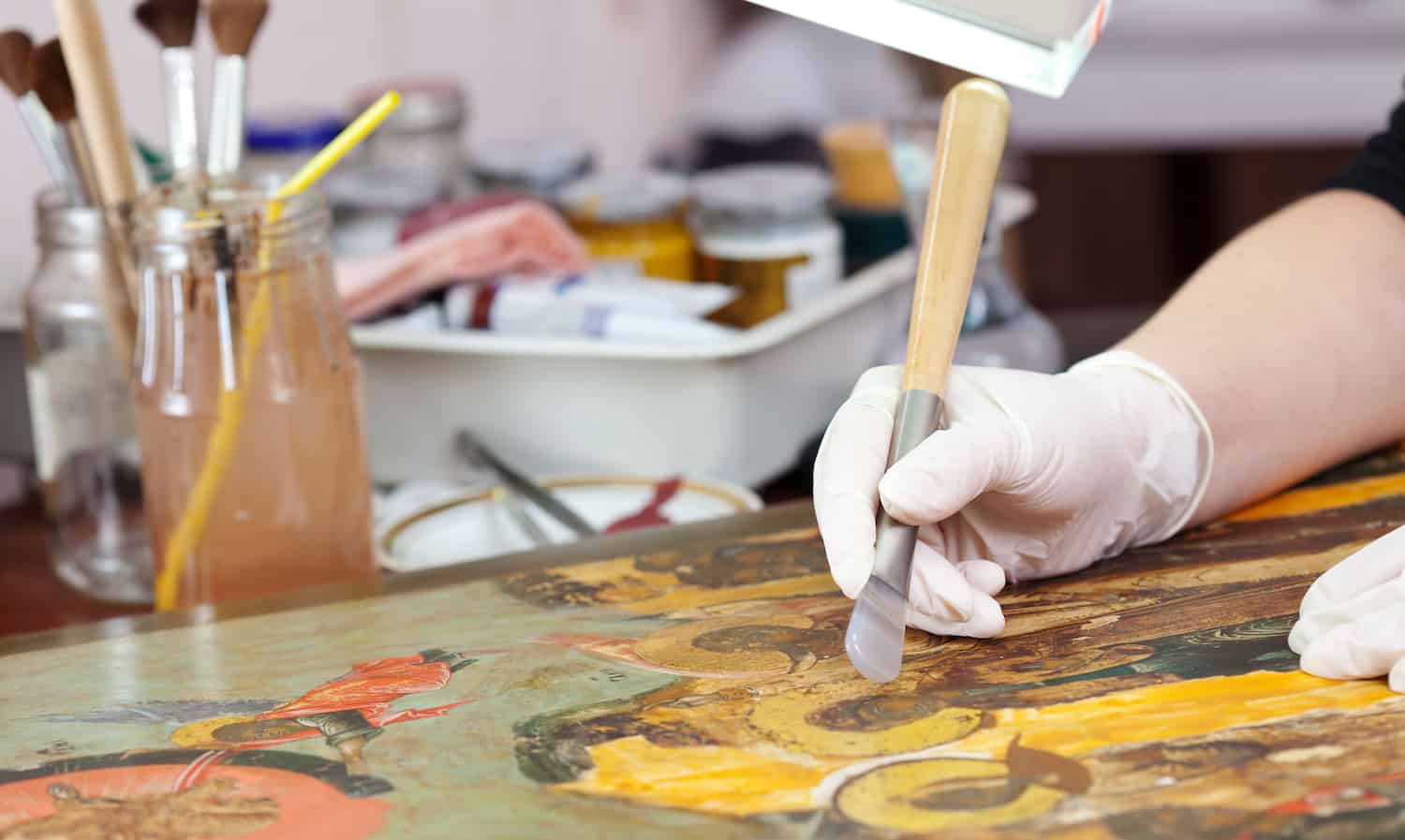 Ölgemälde reinigen Titelbild