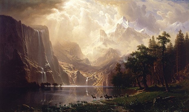 Hudson River School: Albert Bierstadt, Among the Sierra Nevada, California, 1868