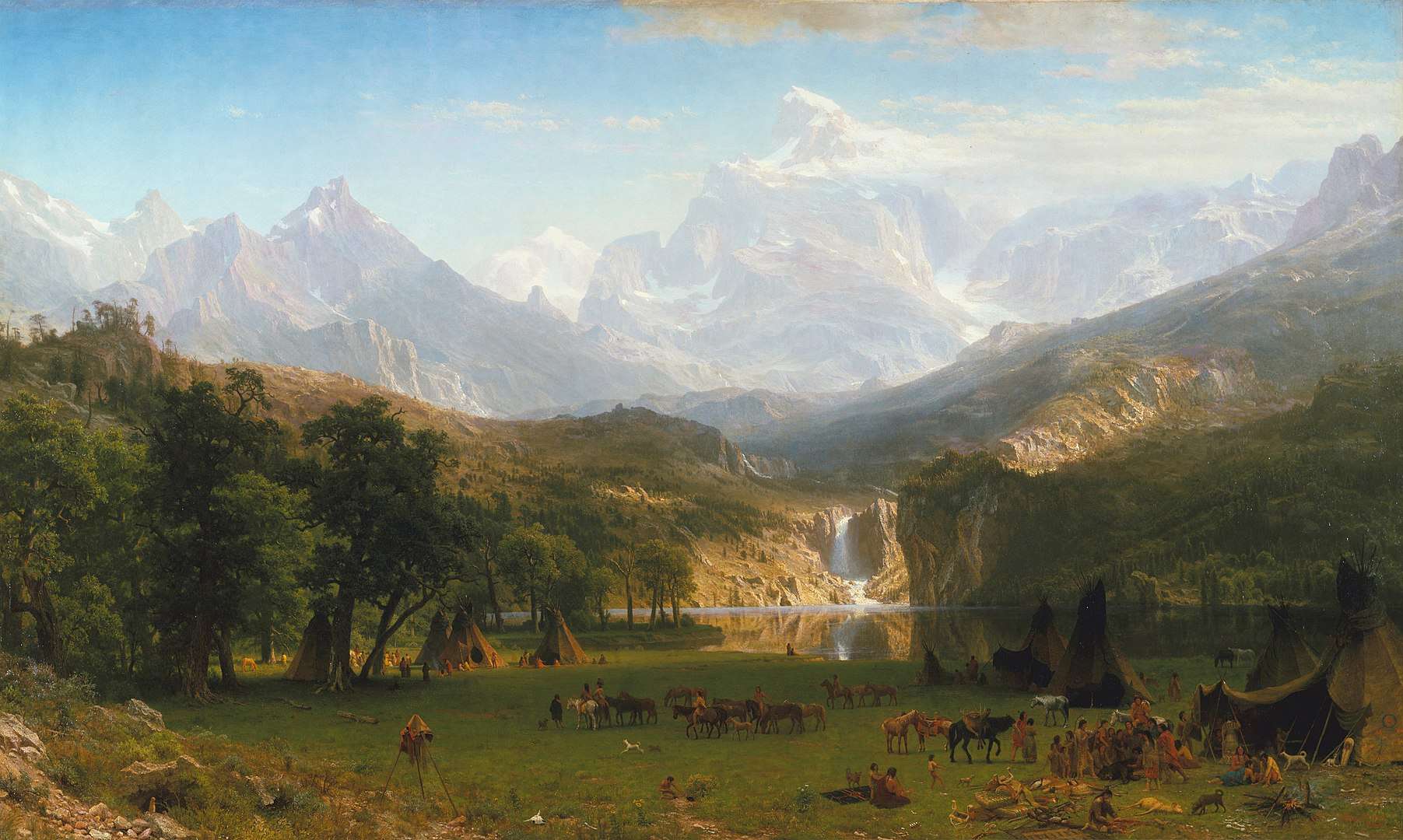 Hudson River School: Albert Bierstadt, The Rocky Mountains, Lander’s Peak, 1863