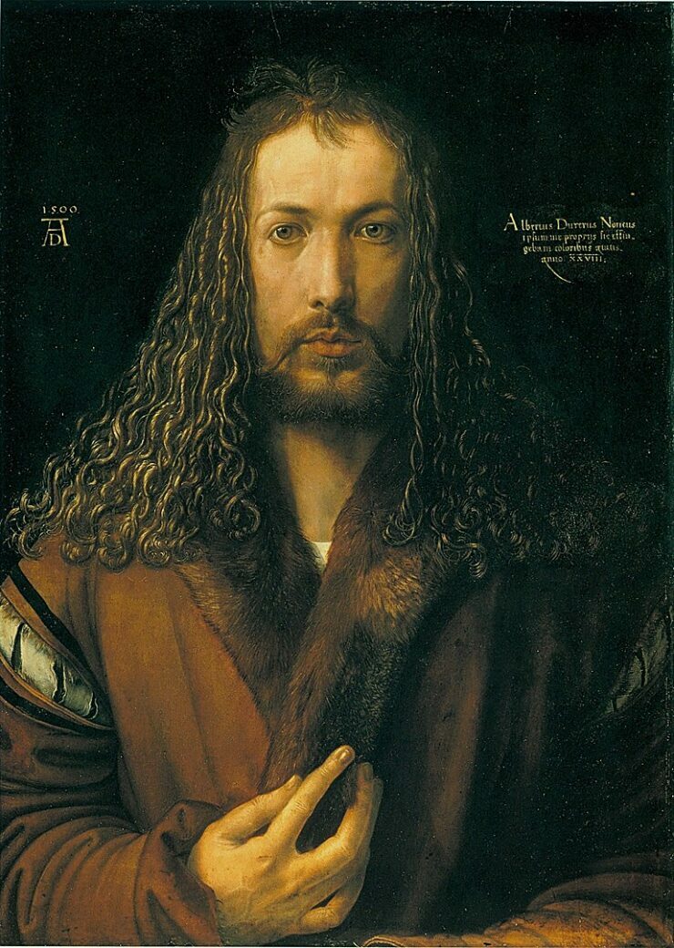 Albrecht Dürer, Selbstbildnis im Pelzrock, 1500