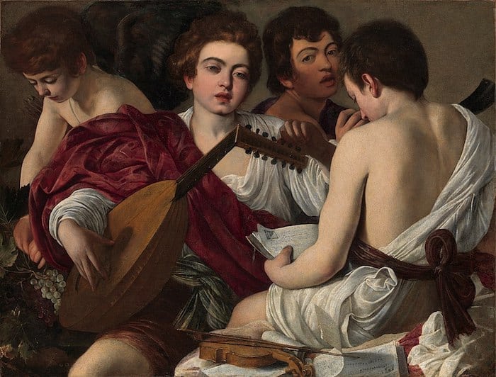Caravaggio, Die Musiker, 1595