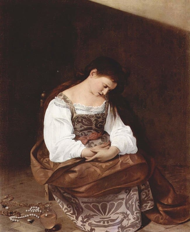 Caravaggio, Reuige Magdalena, 1594 - 1596