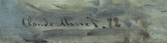 Claude Monet Signatur