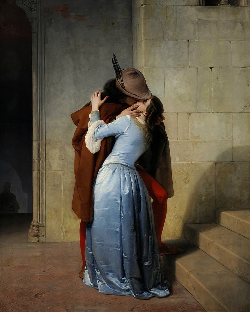 Romantik Künstler: Francesco Hayez, Der Kuss, 1859