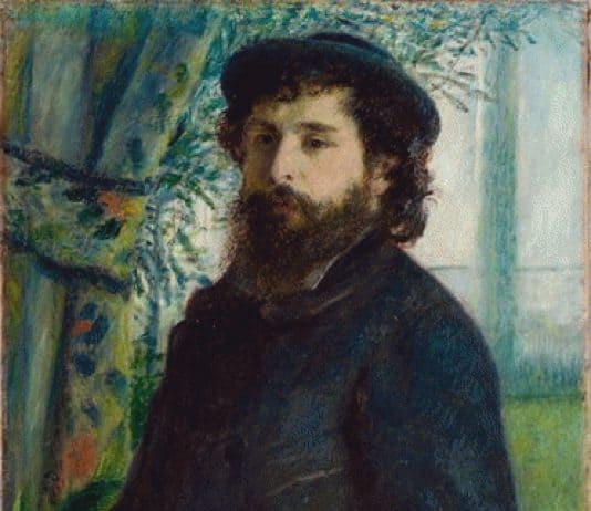 Pierre-Auguste Renoir, Porträt von Claude Monet, 1875