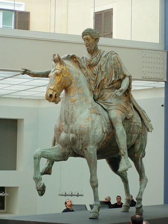 Römische Skulptur: Reiterstatue Mark Aurels