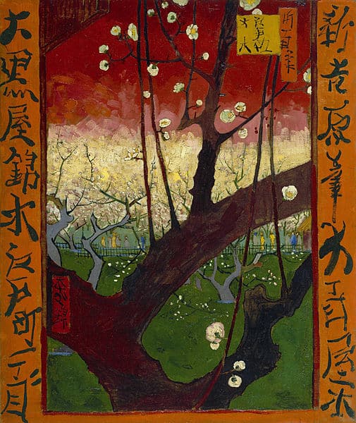 Vincent van Gogh, Pflaumengarten in Kameido (nach Hiroshige), 1857