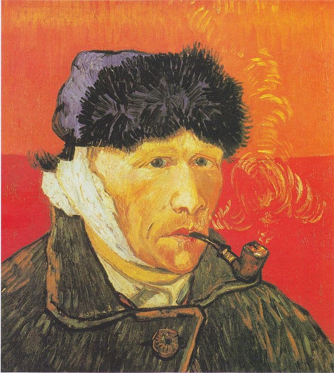 Vincent van Gogh, Selbstporträt mit abgeschnittenem Ohr, 1889