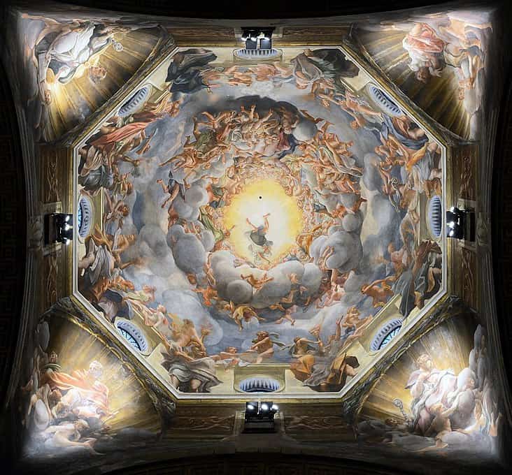 Antonio da Correggio, Mariä Aufnahme in den Himmel, 1526–1530