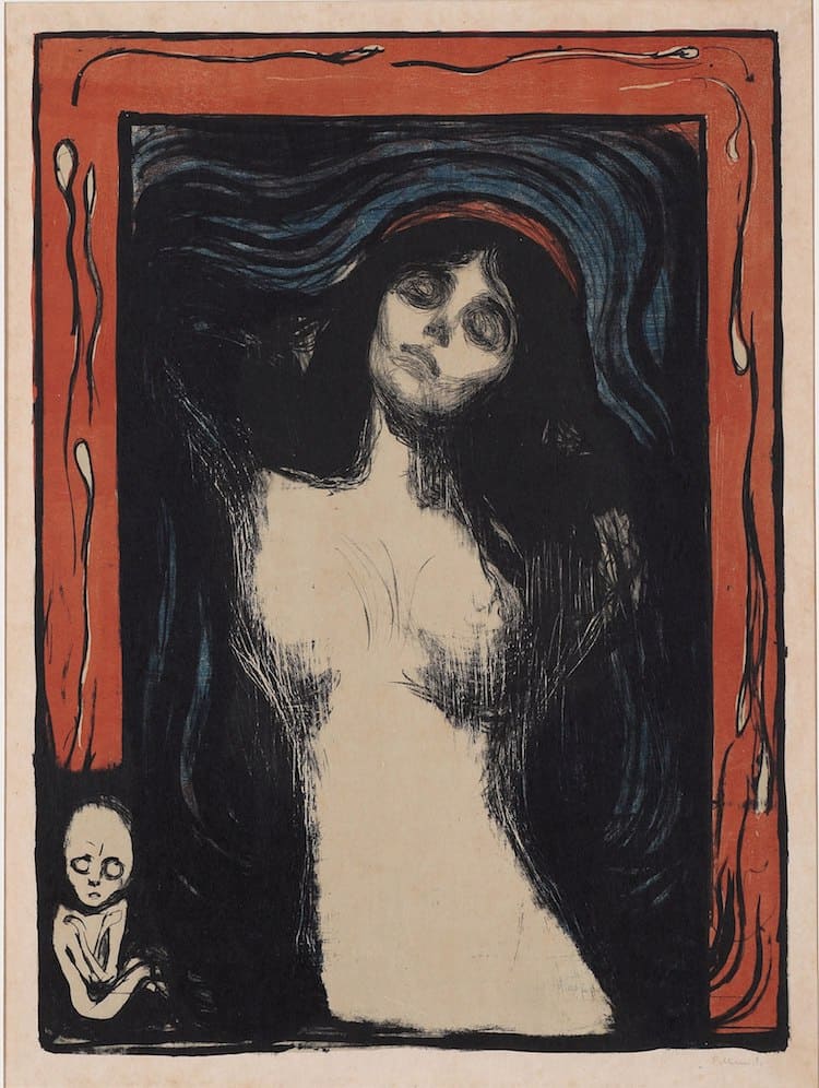 Edvard Munchs Madonna Druck