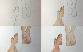 Füße malen lernen