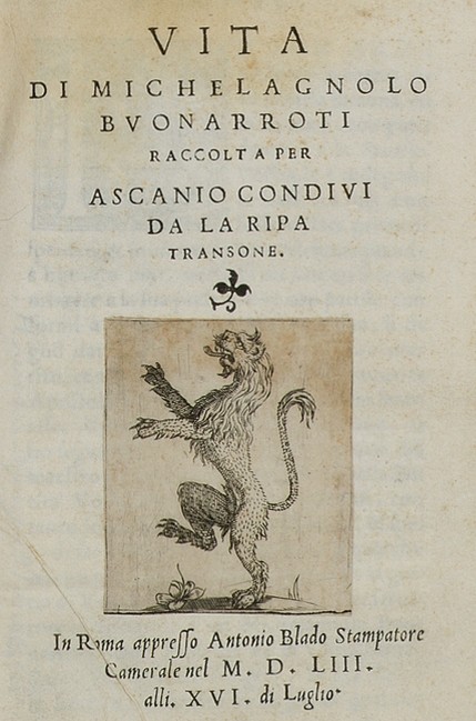 Michelangelo Biografie, Ascanio Condivi