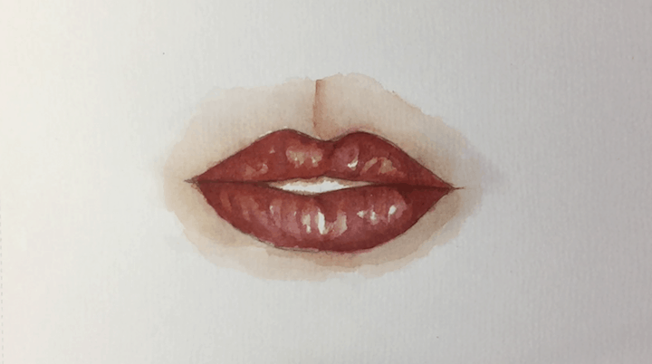 Schattierung Lippen
