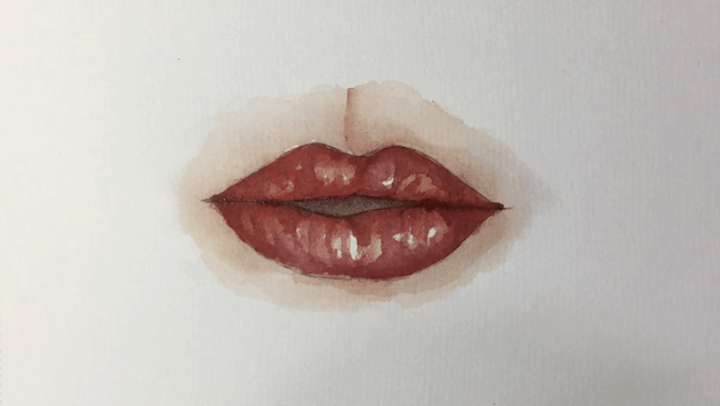 Schattierungen an Lippen malen