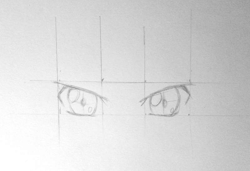 Manga Augen zeichnen 5