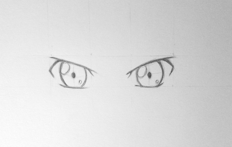 Manga Augen zeichnen 6