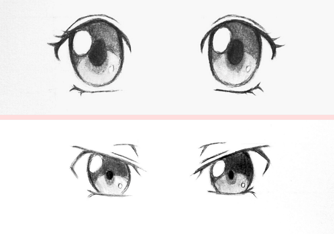 Anime Augen zeichnen