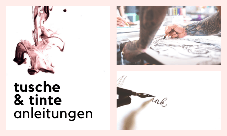 Tusche und Tinte