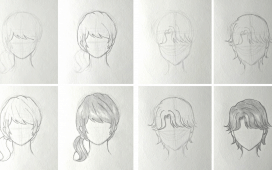 Anime Haare zeichnen